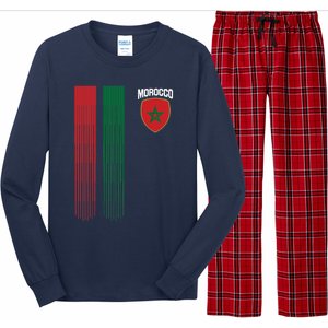 National Morocco Flag Moroccan Football Fan Soccer Team Long Sleeve Pajama Set