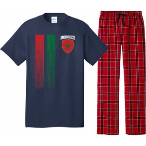 National Morocco Flag Moroccan Football Fan Soccer Team Pajama Set