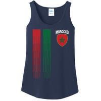 National Morocco Flag Moroccan Football Fan Soccer Team Ladies Essential Tank