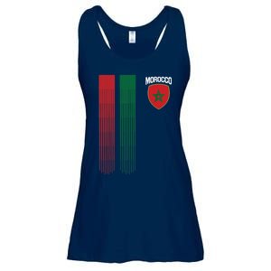 National Morocco Flag Moroccan Football Fan Soccer Team Ladies Essential Flowy Tank