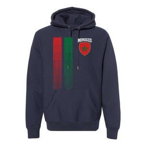 National Morocco Flag Moroccan Football Fan Soccer Team Premium Hoodie