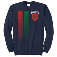 National Morocco Flag Moroccan Football Fan Soccer Team Tall Sweatshirt