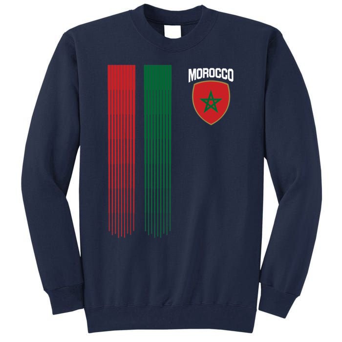 National Morocco Flag Moroccan Football Fan Soccer Team Tall Sweatshirt