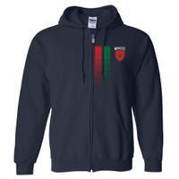 National Morocco Flag Moroccan Football Fan Soccer Team Full Zip Hoodie