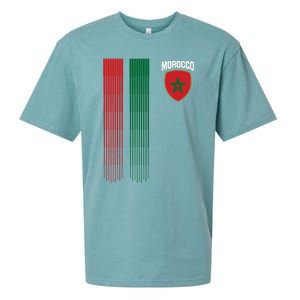 National Morocco Flag Moroccan Football Fan Soccer Team Sueded Cloud Jersey T-Shirt