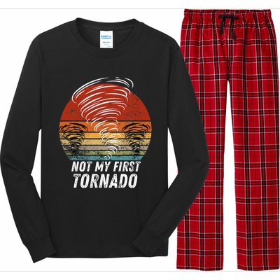 Not My First Tornado Funny Quote Not My First Tornado Long Sleeve Pajama Set