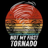 Not My First Tornado Funny Quote Not My First Tornado 16 in Basic Backpack