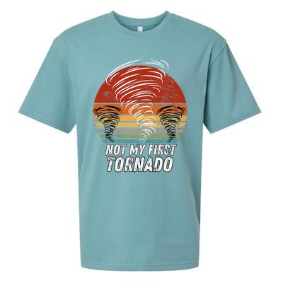 Not My First Tornado Funny Quote Not My First Tornado Sueded Cloud Jersey T-Shirt