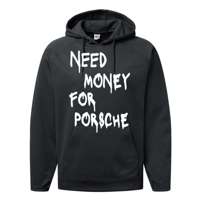 Need Money For Funny Sports Car Performance Fleece Hoodie