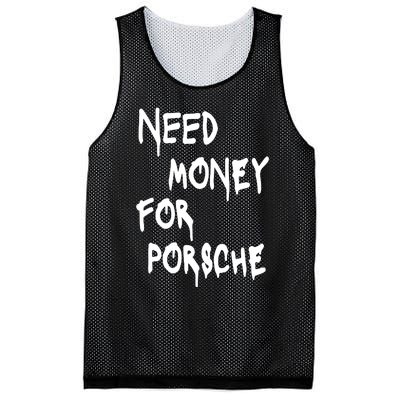 Need Money For Funny Sports Car Mesh Reversible Basketball Jersey Tank