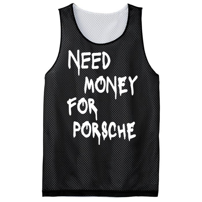 Need Money For Funny Sports Car Mesh Reversible Basketball Jersey Tank