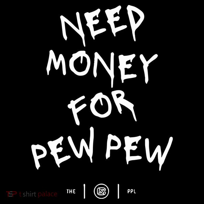 Need Money For Pew Pew High Crown Mesh Back Trucker Hat