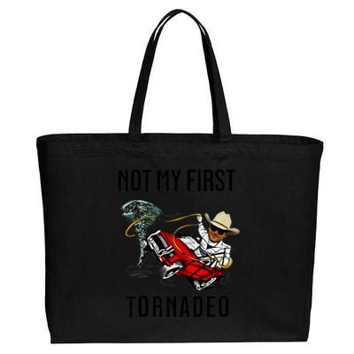 Not My First Tornadeo Not My First Tornado Meme Funny Cotton Canvas Jumbo Tote