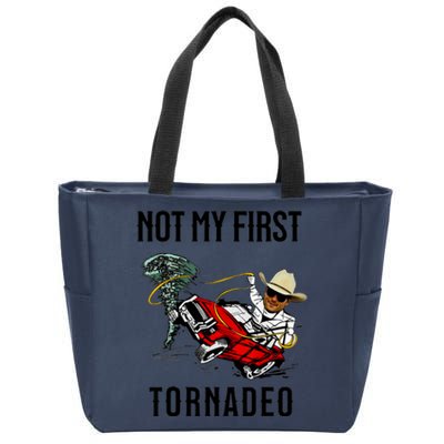 Not My First Tornadeo Not My First Tornado Meme Funny Zip Tote Bag