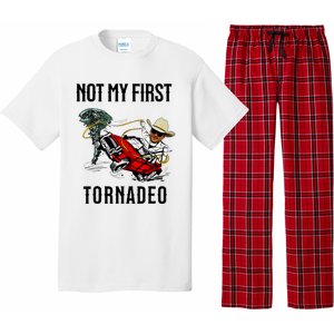 Not My First Tornadeo Not My First Tornado Meme Funny Pajama Set