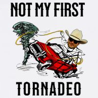 Not My First Tornadeo Not My First Tornado Meme Funny Flat Bill Trucker Hat