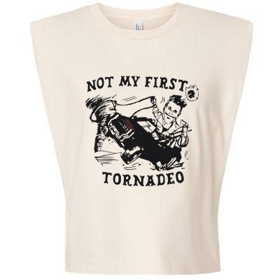 Not My First Tornado Garment-Dyed Women's Muscle Tee