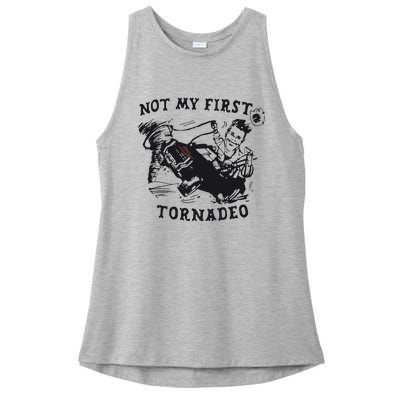 Not My First Tornado Ladies PosiCharge Tri-Blend Wicking Tank