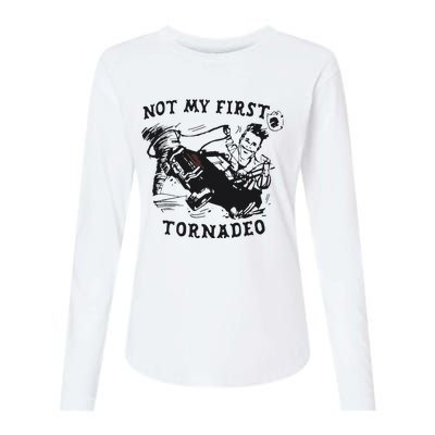 Not My First Tornado Womens Cotton Relaxed Long Sleeve T-Shirt