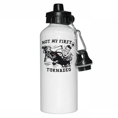 Not My First Tornado Aluminum Water Bottle