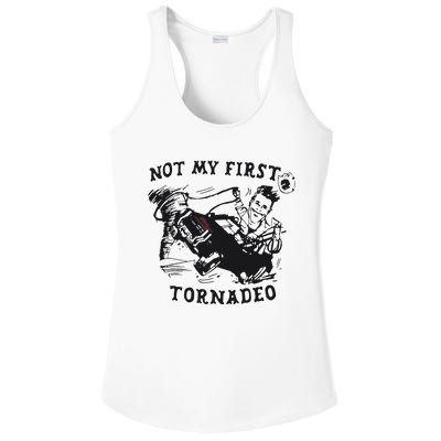 Not My First Tornado Ladies PosiCharge Competitor Racerback Tank