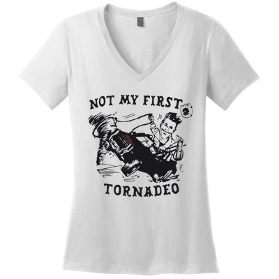 Not My First Tornado Women's V-Neck T-Shirt