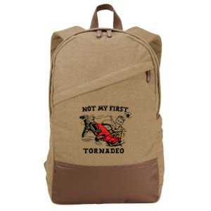 Not My First Tornadeo Not My First Tornado Cotton Canvas Backpack