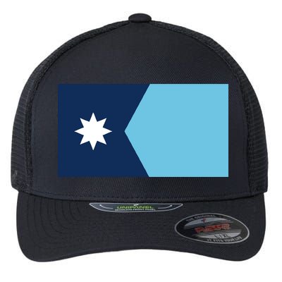 New Minnesota Flag Flexfit Unipanel Trucker Cap