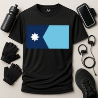 New Minnesota Flag Cooling Performance Crew T-Shirt