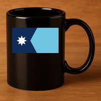 New Minnesota Flag 11oz C Handle Ceramic Mug