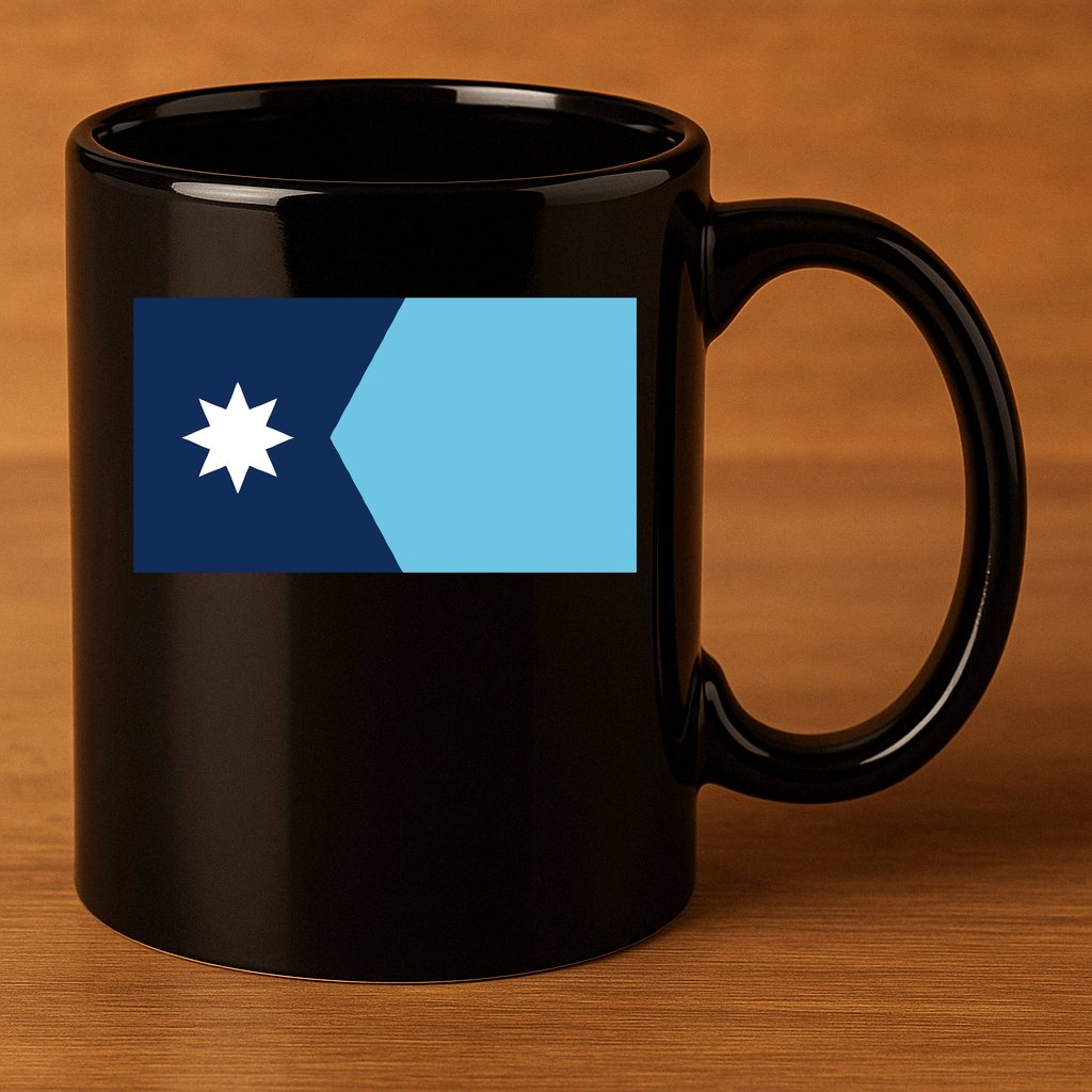 New Minnesota Flag 11oz C Handle Ceramic Mug