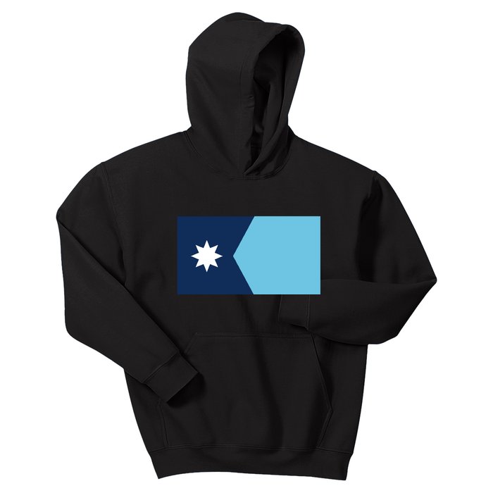 New Minnesota Flag Kids Hoodie