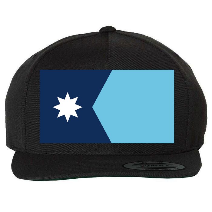 New Minnesota Flag Wool Snapback Cap