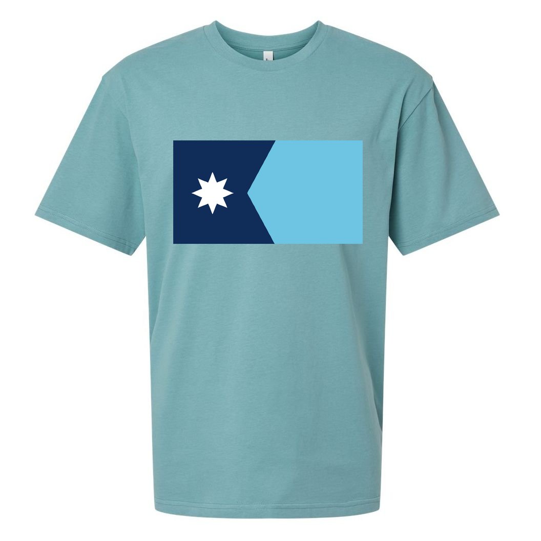 New Minnesota Flag Sueded Cloud Jersey T-Shirt