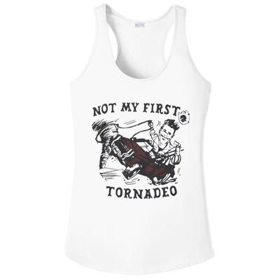 Not My First Tornado Ladies PosiCharge Competitor Racerback Tank