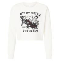 Not My First Tornado Cropped Pullover Crew