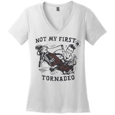 Not My First Tornado Women's V-Neck T-Shirt