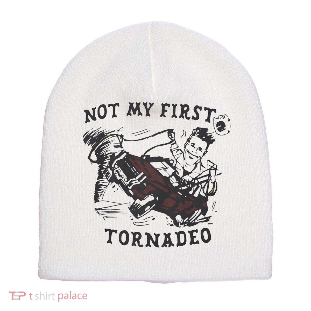 Not My First Tornado Short Acrylic Beanie