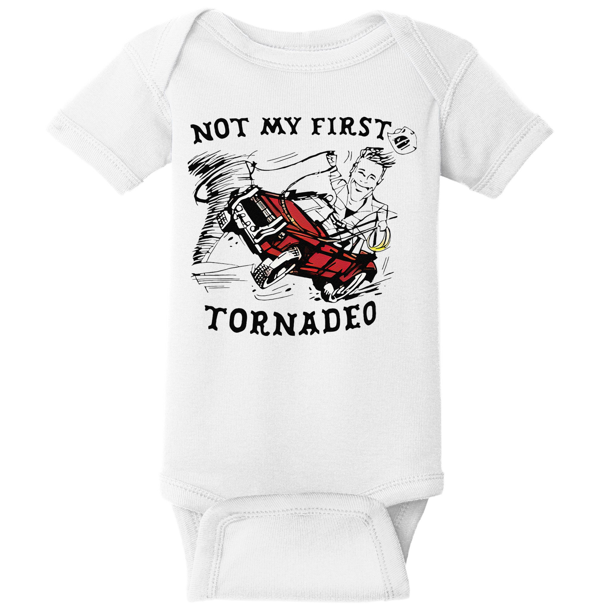Not My First Tornado Baby Bodysuit
