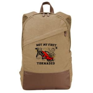 Not My First Tornadeo Not My First Tornado Cotton Canvas Backpack