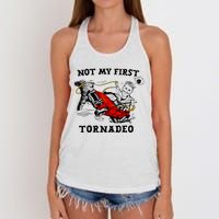 Not My First Tornadeo Not My First Tornado Women's Knotted Racerback Tank