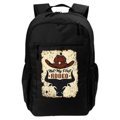 Not My First Rodeo Vintage Rodeo Western Country Cowboy Daily Commute Backpack