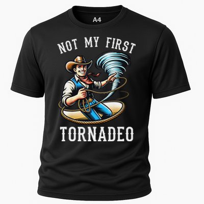 Not My First Tornado Not My First Tornadeo Rodeo Cooling Performance Crew T-Shirt