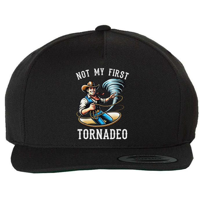 Not My First Tornado Not My First Tornadeo Rodeo Wool Snapback Cap