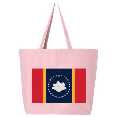 New Mississippi Flag In God We Trust Magnolia 25L Jumbo Tote