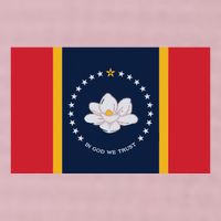 New Mississippi Flag In God We Trust Magnolia 25L Jumbo Tote