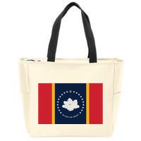 New Mississippi Flag In God We Trust Magnolia Zip Tote Bag