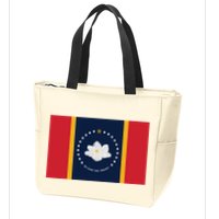 New Mississippi Flag In God We Trust Magnolia Zip Tote Bag