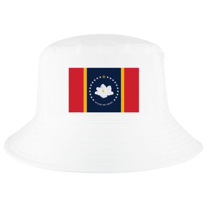 New Mississippi Flag In God We Trust Magnolia Cool Comfort Performance Bucket Hat