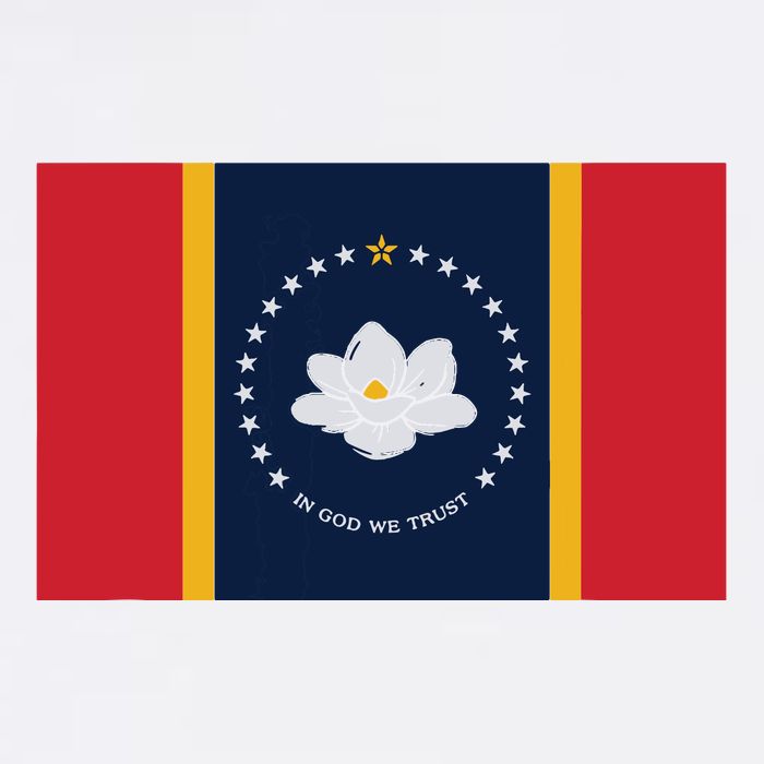 New Mississippi Flag In God We Trust Magnolia Cool Comfort Performance Bucket Hat